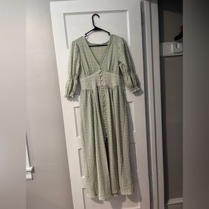 ASOS sea foam green bridesmaids dress